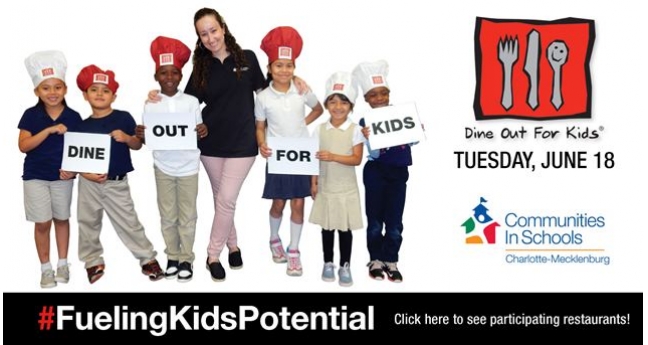 Dine Out For Kids® June 18 To Help Charlotte Area Communities In Schools