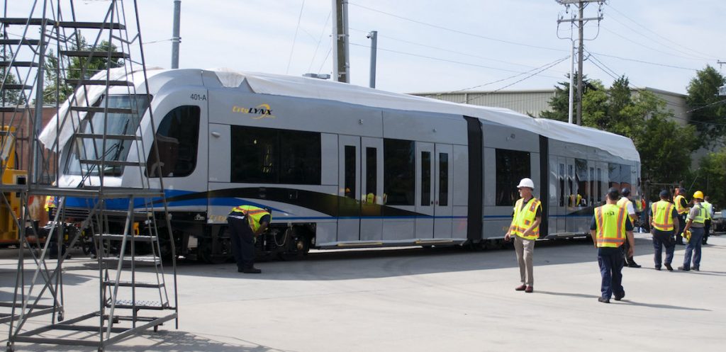 CATS Receives First Modern Streetcar for CityLYNX Gold Line Phase 2 Project