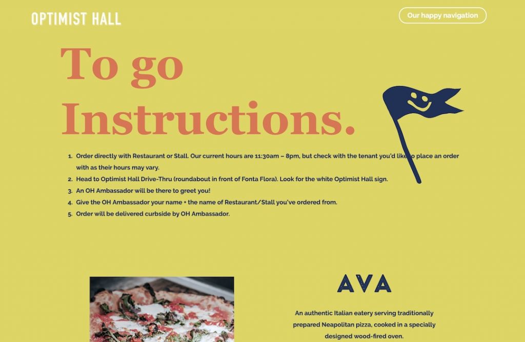 Optimist Hall Offers Curbside Pickup For Its Nine Restaurants