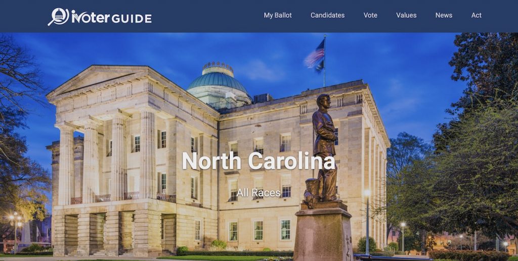 iVoterGuide Provides In-Depth Facts on NC Political Candidates