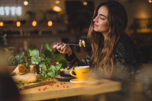 Eating food at home