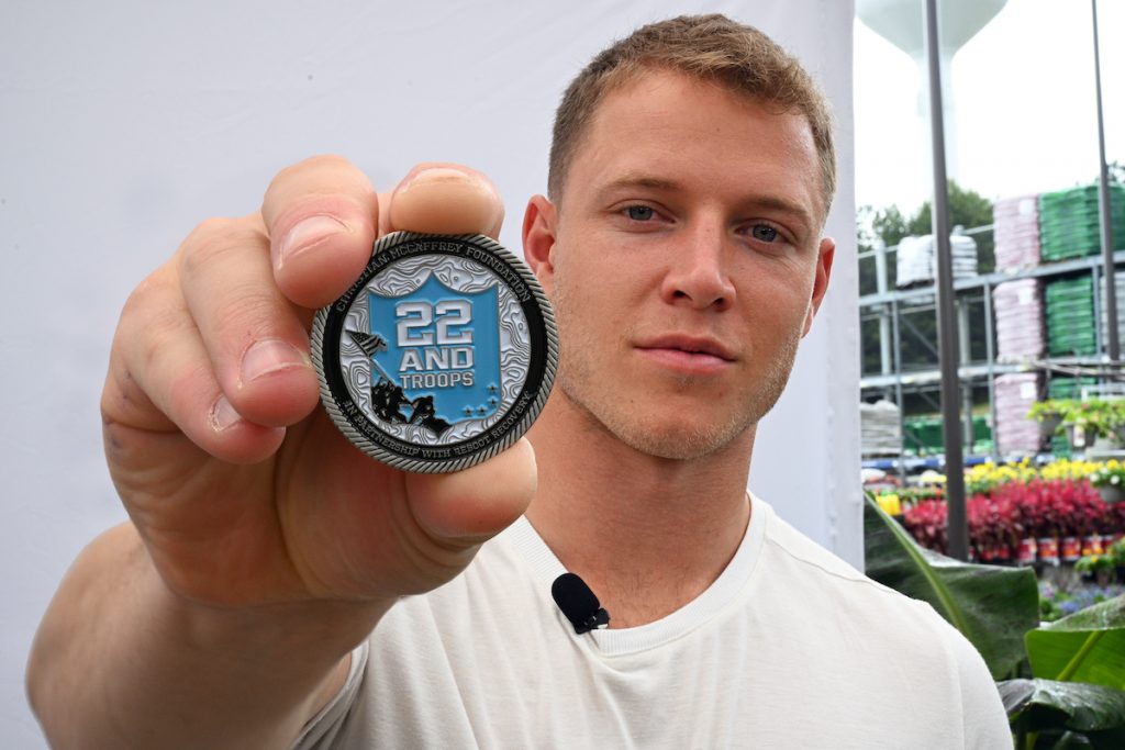Christian McCaffrey Foundation Launches ’22 And Troops’ Supporting Military Overcoming Trauma and PTSD