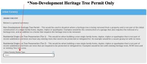 Charlotte heritage tree - non-development